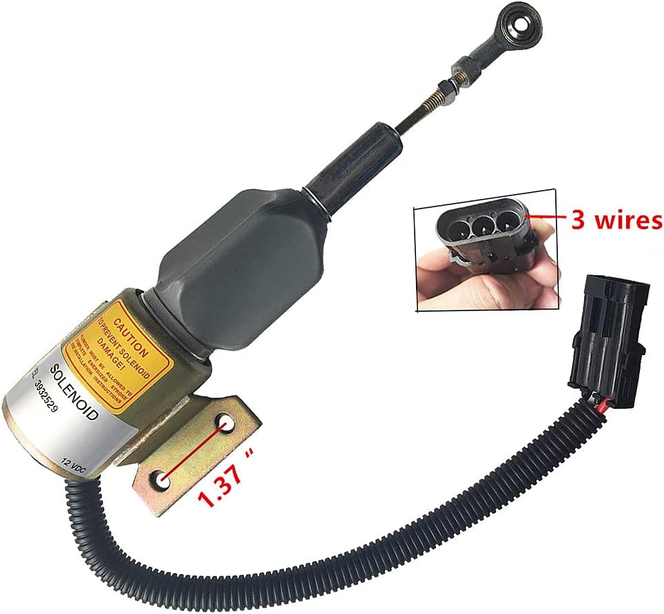Solenoid 3932529 SA-4756-12 12V for CUMMINS 6BT Diesel Aftermarket Parts - Buymachineryparts