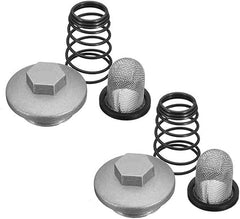 Tapón de drenaje de aceite para motor GY6 de 50 cc, 125 cc y 150 cc (Baotian, Benzhou, Taotao QMB139, 157QMJ). Incluye tornillos de drenaje de aceite (paquete de 2).