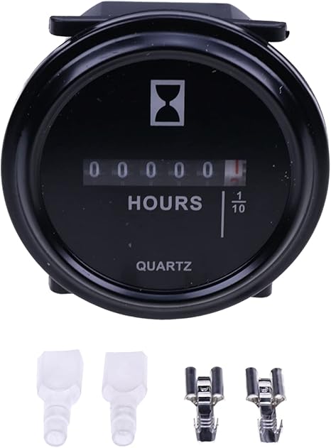 Hour Meter 19506GT Compatible for Genie Lift GR-08 GR-12 GR-20 GS-1530 GS-1930 GS-2646 GS-3390 QS-12R QS-15R S-40 S-60 S-80 Z-20/8 Z-45/25 Z-60/34