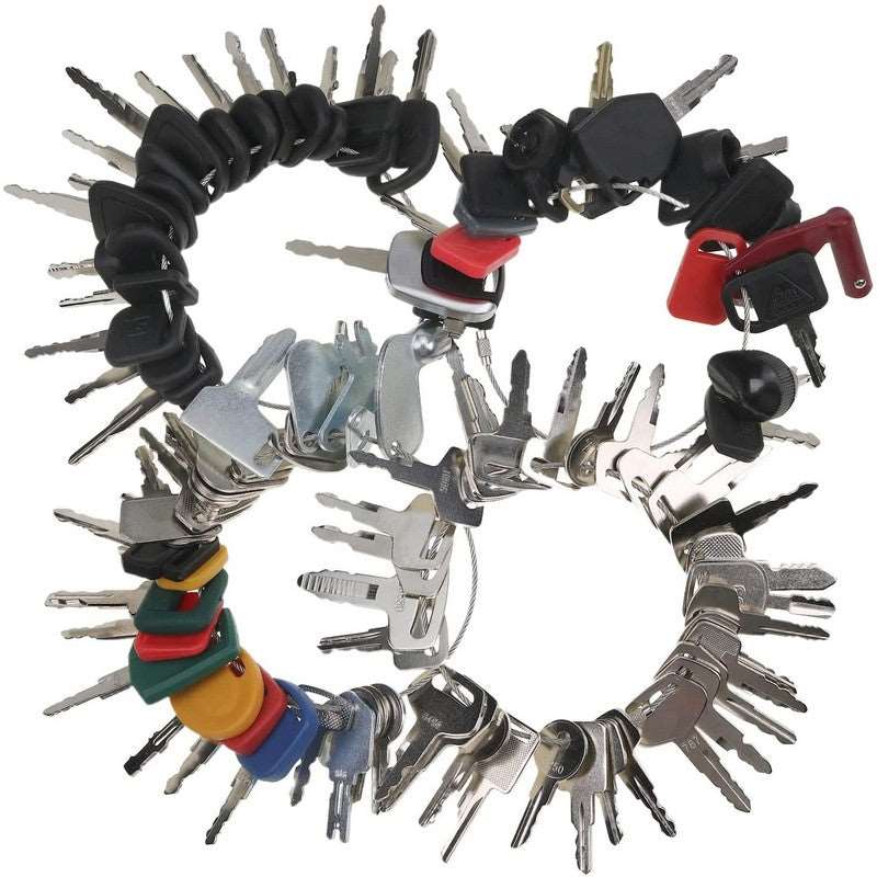100 Key Set  for  Heavy Equipment Volvo John Deere Bobcat New Holland Komatsu and More