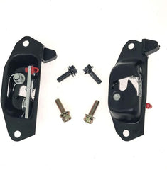 Par de palancas de cierre de puerta trasera izquierda y derecha. Compatible con Cadillac Escalade EXT 2002-2006, Chevy Avalanche, Chevy Silverado 1999-2006 y GMC Sierra. Reemplaza las piezas 15921948 y 15921949.