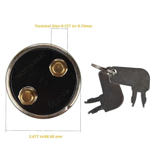 Master Disconnect Ignition Switch With 2 Keys 7N-0718 for Caterpillar CAT Engine 3054 3516 Excavator 229 235 245 302CR 307B 311C 313 318C 320B 330B