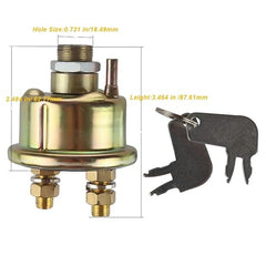 Master Disconnect Ignition Switch With 2 Keys 7N-0718 for Caterpillar CAT Engine 3054 3516 Excavator 229 235 245 302CR 307B 311C 313 318C 320B 330B