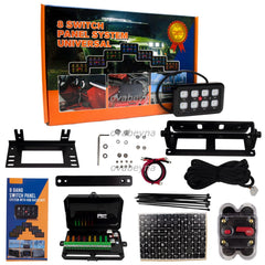 New 8 Gang Switch Panel On-Off LED Car Switch Panel Circuit Control System Box buymachineryparts