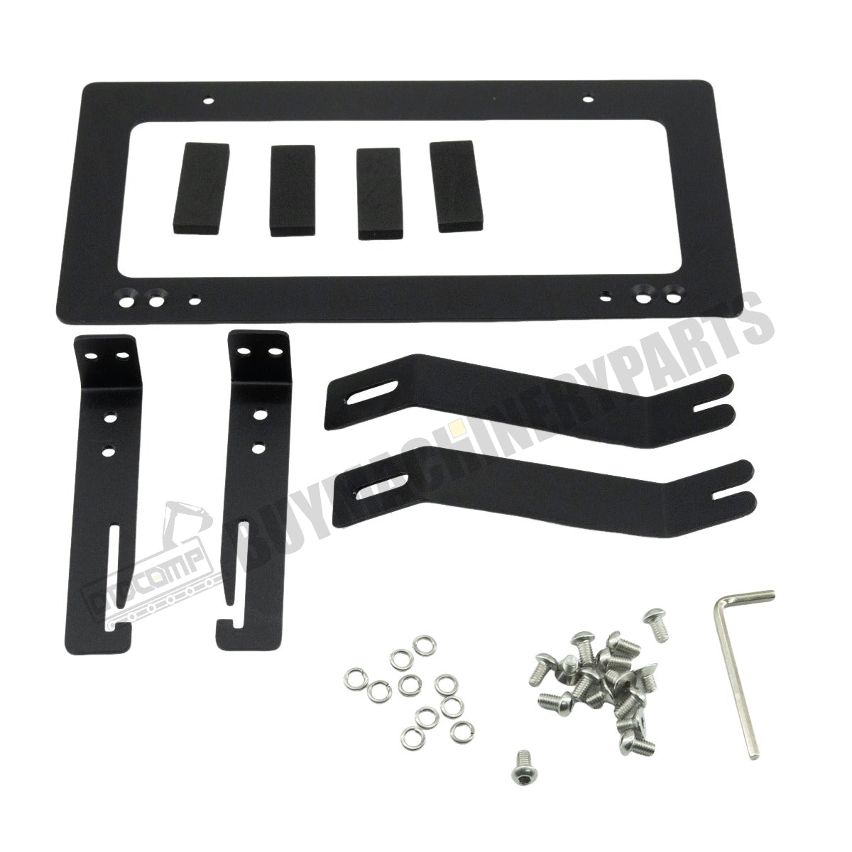 No Hole Front Grille License Plate Frame Bracket Kit for Tesla Model Y 2017-2022