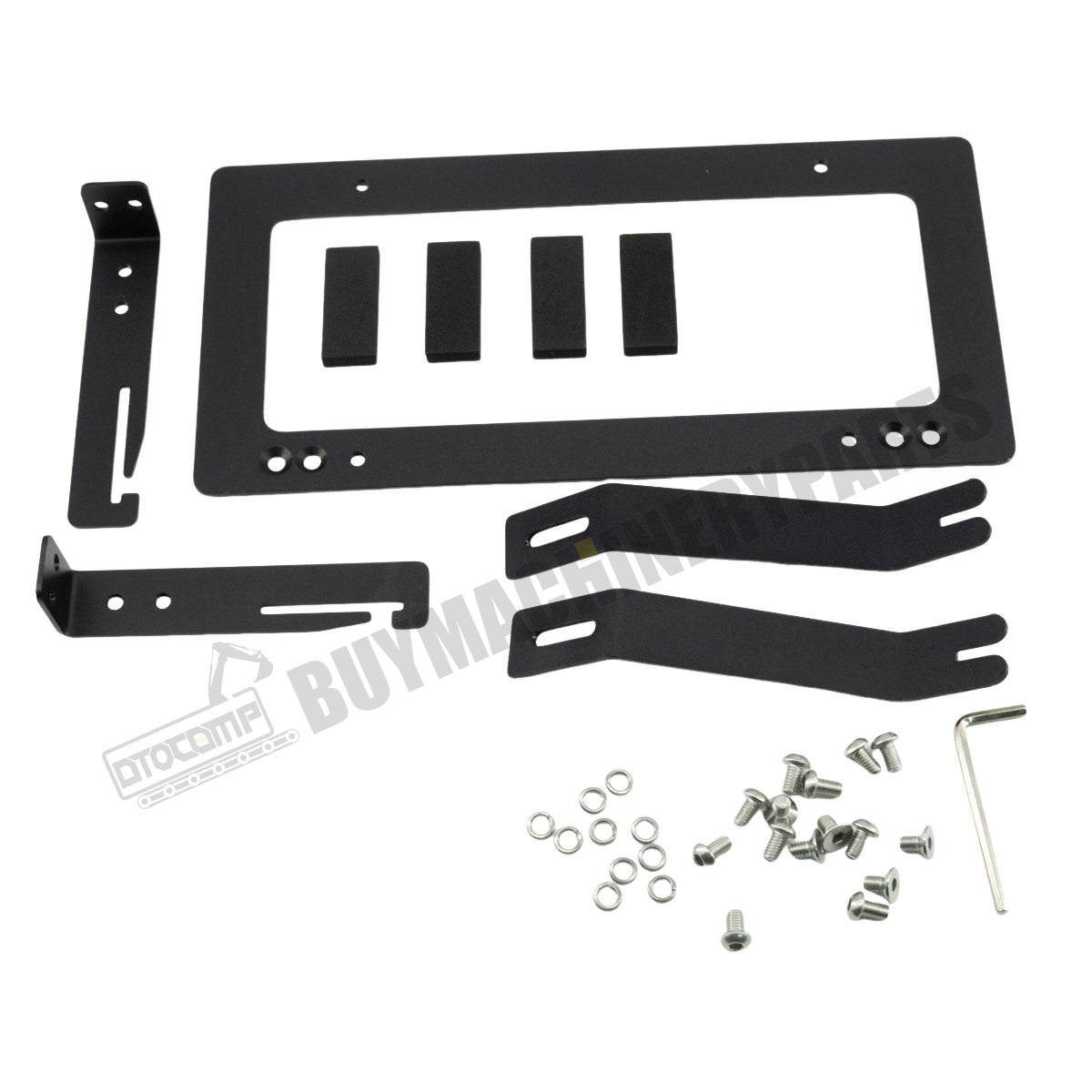 No Hole Front Grille License Plate Frame Bracket Kit for Tesla Model Y 2017-2022