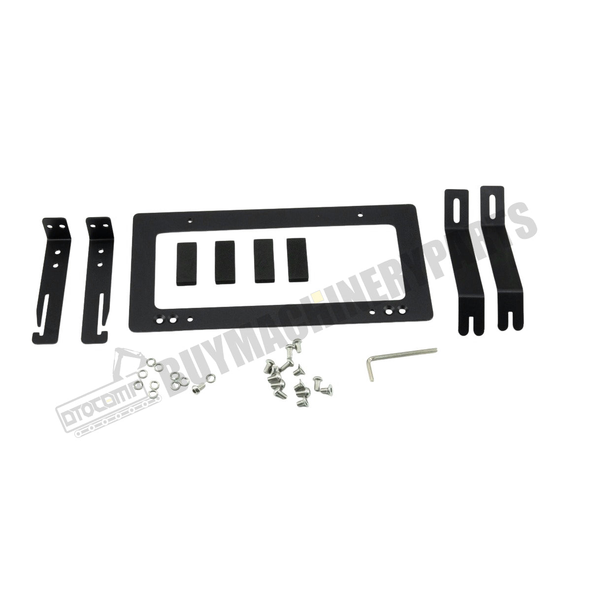 No Hole Front Grille License Plate Frame Bracket Kit for Tesla Model Y 2017-2022