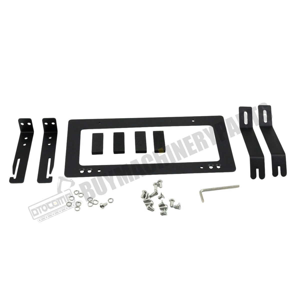 No Hole Front Grille License Plate Frame Bracket Kit for Tesla Model Y 2017-2022