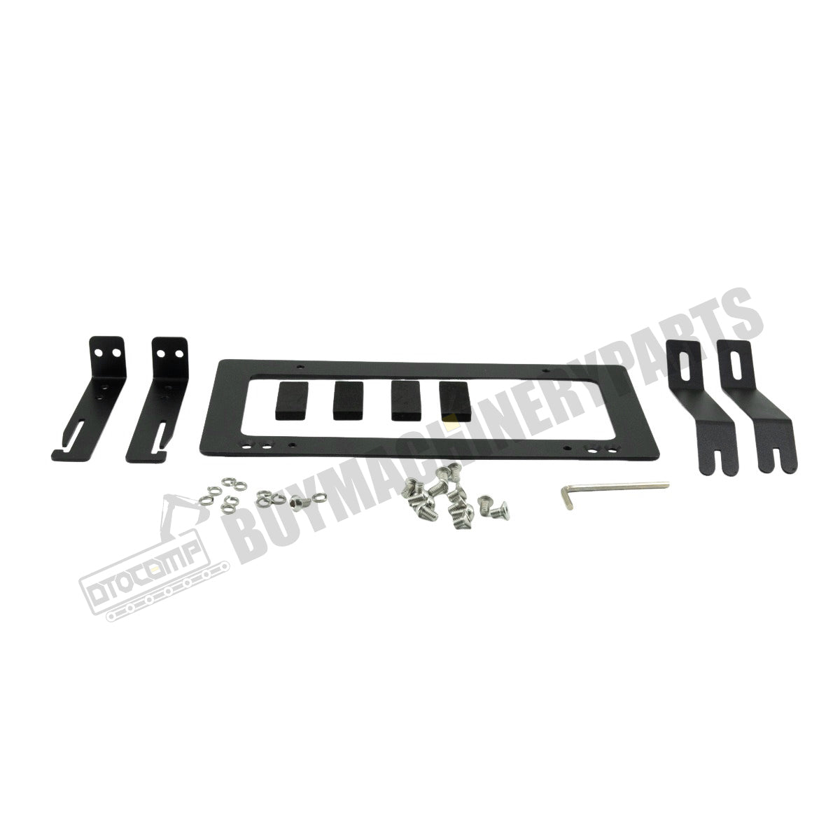 No Hole Front Grille License Plate Frame Bracket Kit for Tesla Model Y 2017-2022