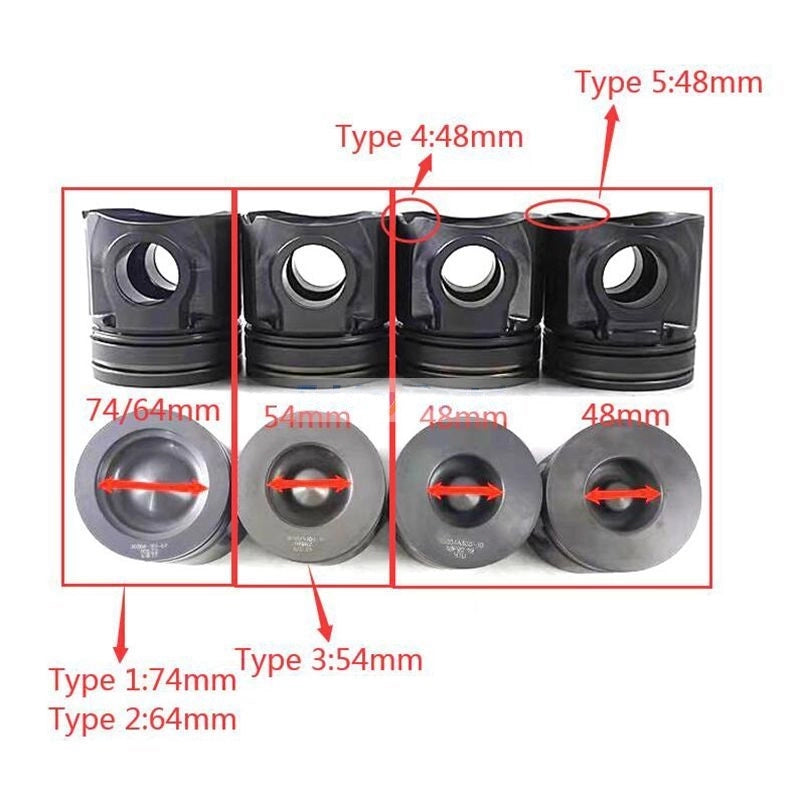 Overhaul Rebuild Kit for JCB Engine 444TA4-55S1