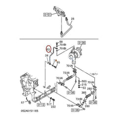 Pipe VI8980959780 for Isuzu Engine 4LE2 New Holland Excavator E80BMSR E70BSR