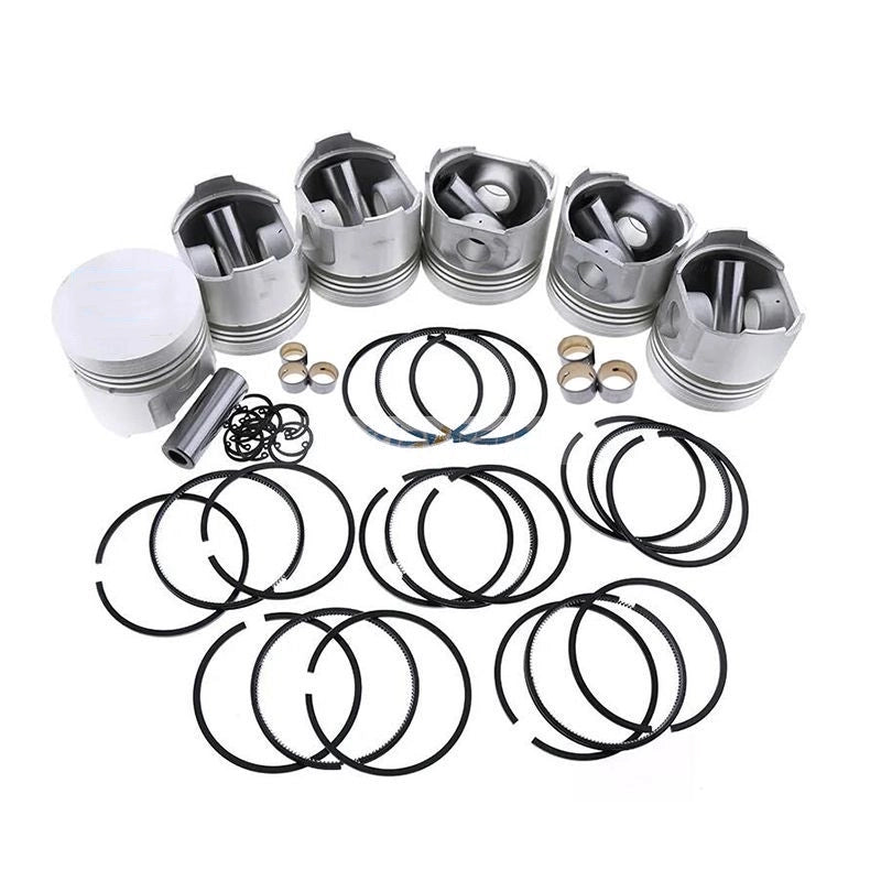 Piston Kit with Ring Set for Mitsubishi S6B-TA Engine Caterpillar CAT E650 Excavator