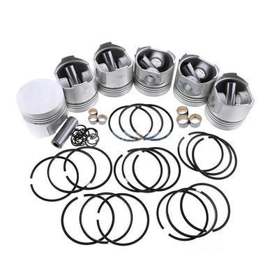 Piston Kit with Ring Set for Mitsubishi S6B-TA Engine Caterpillar CAT E650 Excavator