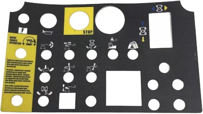 Platform Control Panel Decal 72081GT 72081 for Genie Boom Lift Z-34/22N Z-34/22 DC Z-34/22 Bi-Energy Z-30/20N