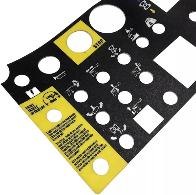 Platform Control Panel Decal 72081GT 72081 for Genie Boom Lift Z-34/22N Z-34/22 DC Z-34/22 Bi-Energy Z-30/20N