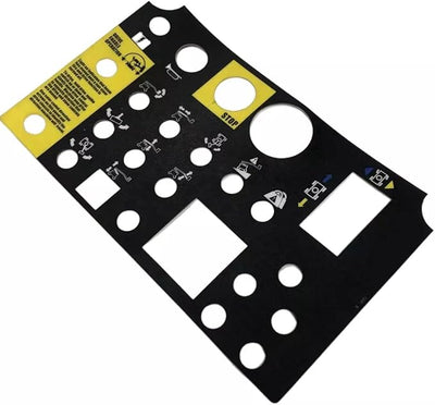 Platform Control Panel Decal 72081GT 72081 for Genie Boom Lift Z-34/22N Z-34/22 DC Z-34/22 Bi-Energy Z-30/20N