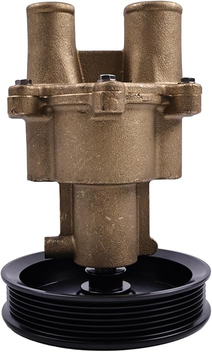 Raw Sea Water Pump with Pulley 46-8M0118067 46-862914T10 468M0122655 for Mercury Mercruiser Engine 4.3L 5.0L 5.7L 6.2L 350 357 383 MAG MPI