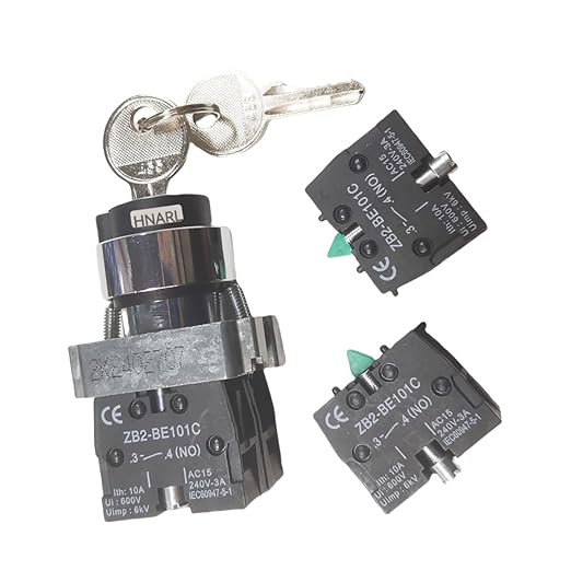 Rotary Switch with Key 2901015340 for Haulotte Scissor Lift H12SX H15SX H18SX HS3388RT HS4388RT HS5388RT