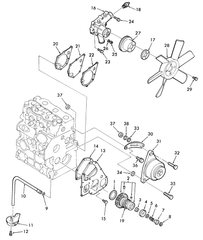 12V 14A Alternator SBA185046210 for New Holland Tractor GT65 LGT14D GT75