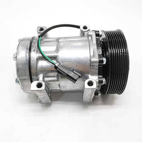 SD7H15 A/C Compressor 338-9098 for Caterpillar CAT Engine C4.4 Backhoe ...