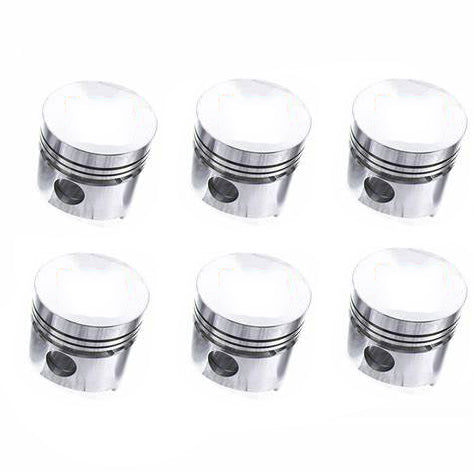 STD 6 Pcs Pistons for Mitsubishi S6B-TA Engine Caterpillar CAT E650 Excavator