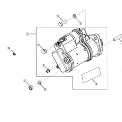 Starter Motor Kit DZ104418 for John Deere Engine 3029 Tractor 5303 5310 5403 5503 5045D 5045E 5050D 5055D 5055E 5060E 5065E