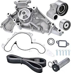 Timing Belt Kit with Water Pump Compatible with 2002-2010 Toyota Tundra Sequoia Land Cruiser 4Runner Lexus SC430 GX470 LX470 LS430 GS430 4.3L 4.7L V8 Engine Replaces # TKT021 TCKWP298