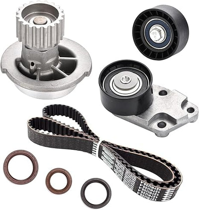 Timing Belt Kit with Water Pump Compatible with 2004 2005 2006 2007 2008 Chevrolet Aveo Aveo5 1.6L L4 DOHC 16V Engine