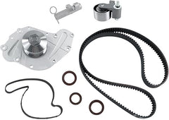 Kit de correa de distribución con bomba de agua compatible con Dodge Charger, Challenger, Grand Caravan, Journey y Nitro (2008-2011), Chrysler 300 (2005-2010) y Pacifica (2005-2008). Reemplaza TBK1150WP y TBK295L.