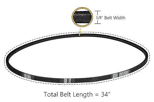 V-Belt 140-4041 for Toro Mower 21462 21464 21465 21466 21466T