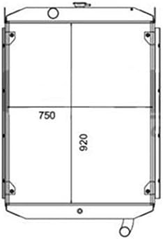 Water Radiator Core for Volvo Loader L120 Old Type