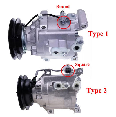 A/C Compressor 6A671-97114 & Receiver Drier 3F999-01740 for Kubota Tractor M105 M105S M95SD M108 M4900 M5700 M6800 M8200 L3240 L3940 L4630