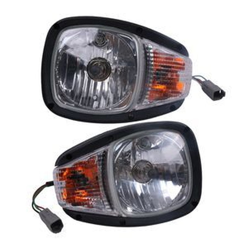 Pair of 24V Headlights 195-0192/195-0191 for Caterpillar CAT Loaders