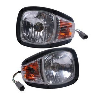 Pair of 24V Headlights 195-0192/195-0191 for Caterpillar CAT Loaders