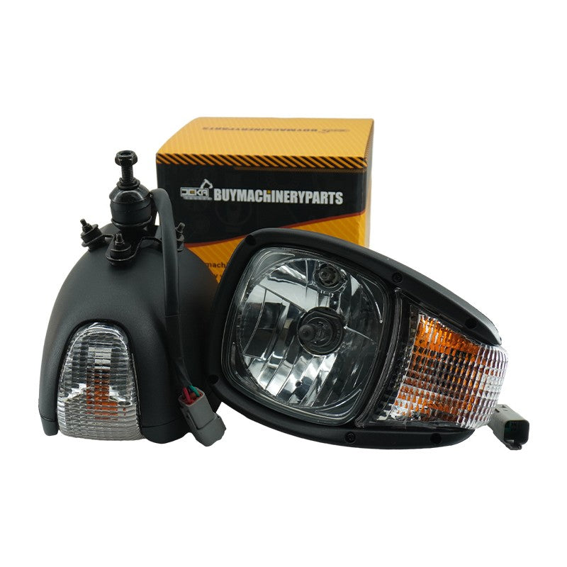 A Pair 12V Headlight 195-0192 195-0191 for Caterpillar CAT Engine 3054C 3044C C4.4 3054 Loader 906H 907H 908H