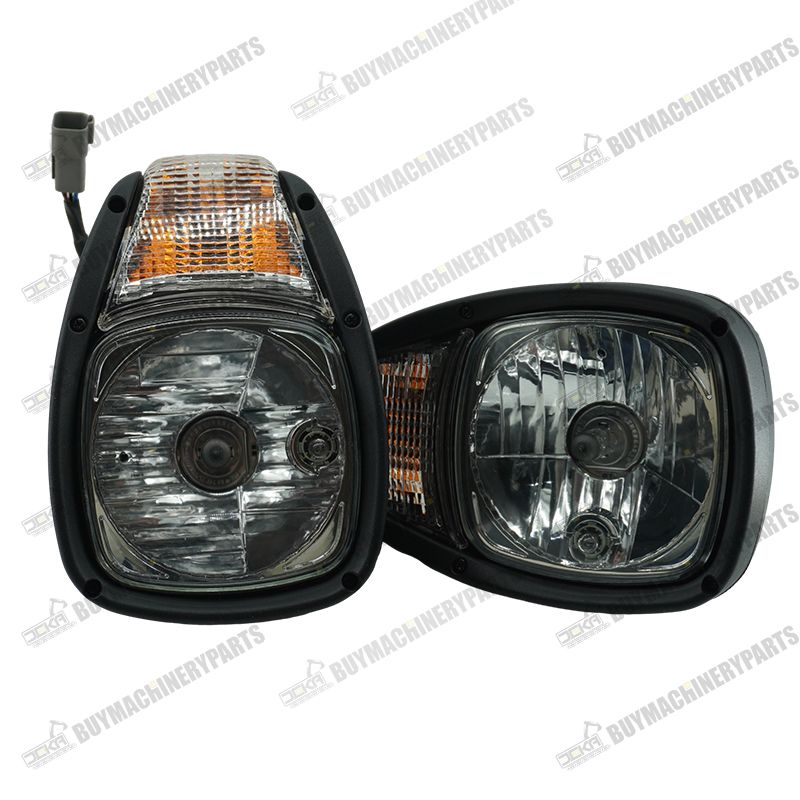 A Pair 12V Headlight 195-0192 195-0191 for Caterpillar CAT Engine 3054C 3044C C4.4 3054 Loader 906H 907H 908H