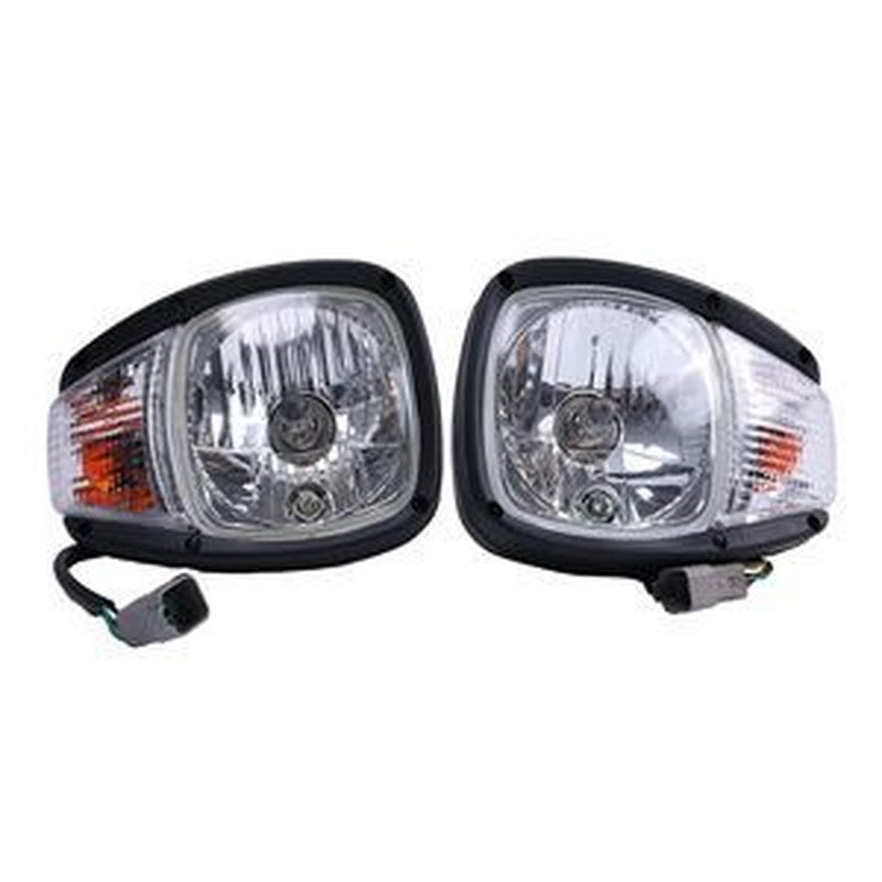 24V Headlight Pair 344-3456/344-3455 for Caterpillar CAT Loaders