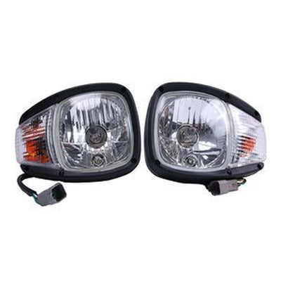 24V Headlight Pair 344-3456/344-3455 for Caterpillar CAT Loaders