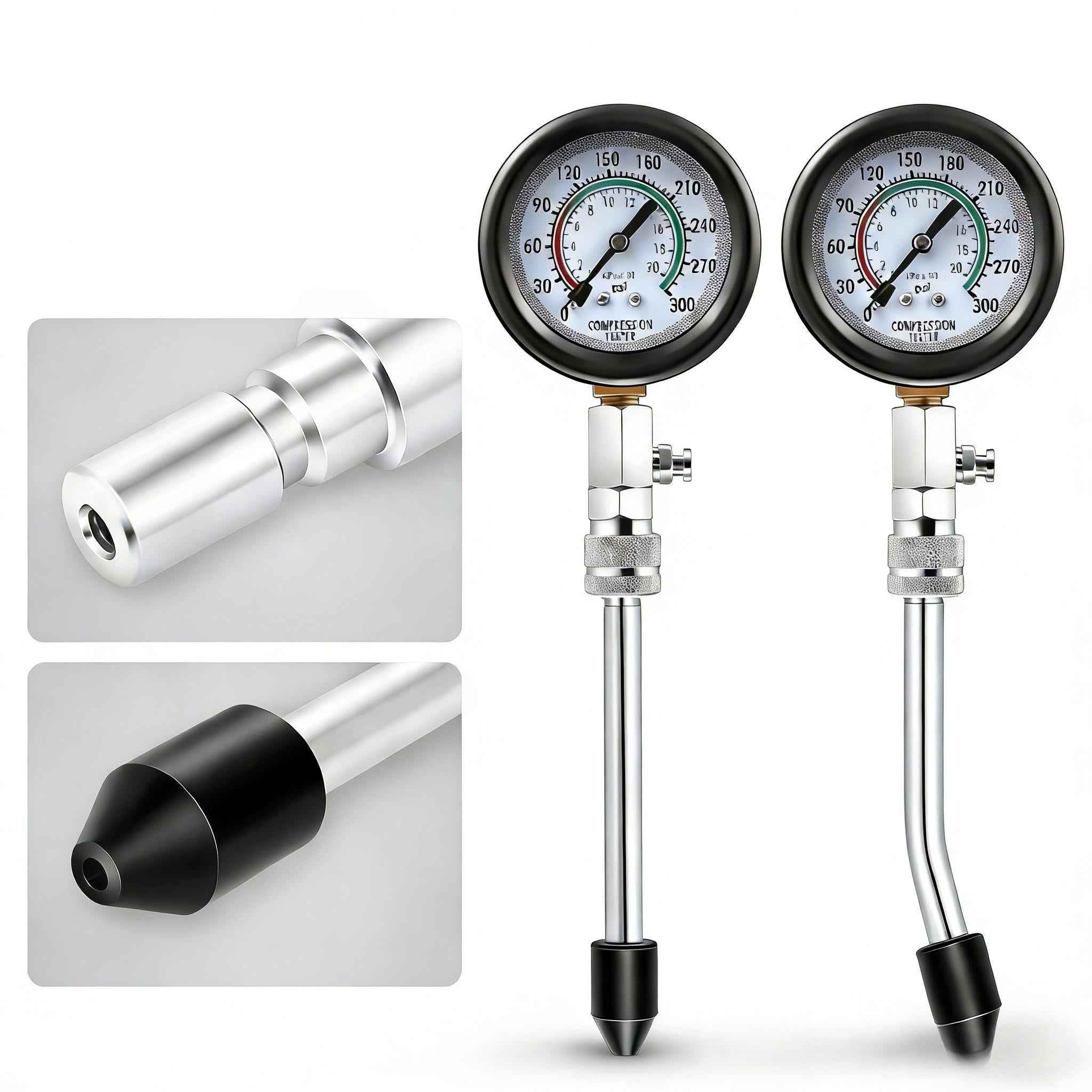 Aftermarket Cylinder Pressure Vacuum Gauge Kit for Car Truck Motorcycle Marine ATV UTV Snowmobile