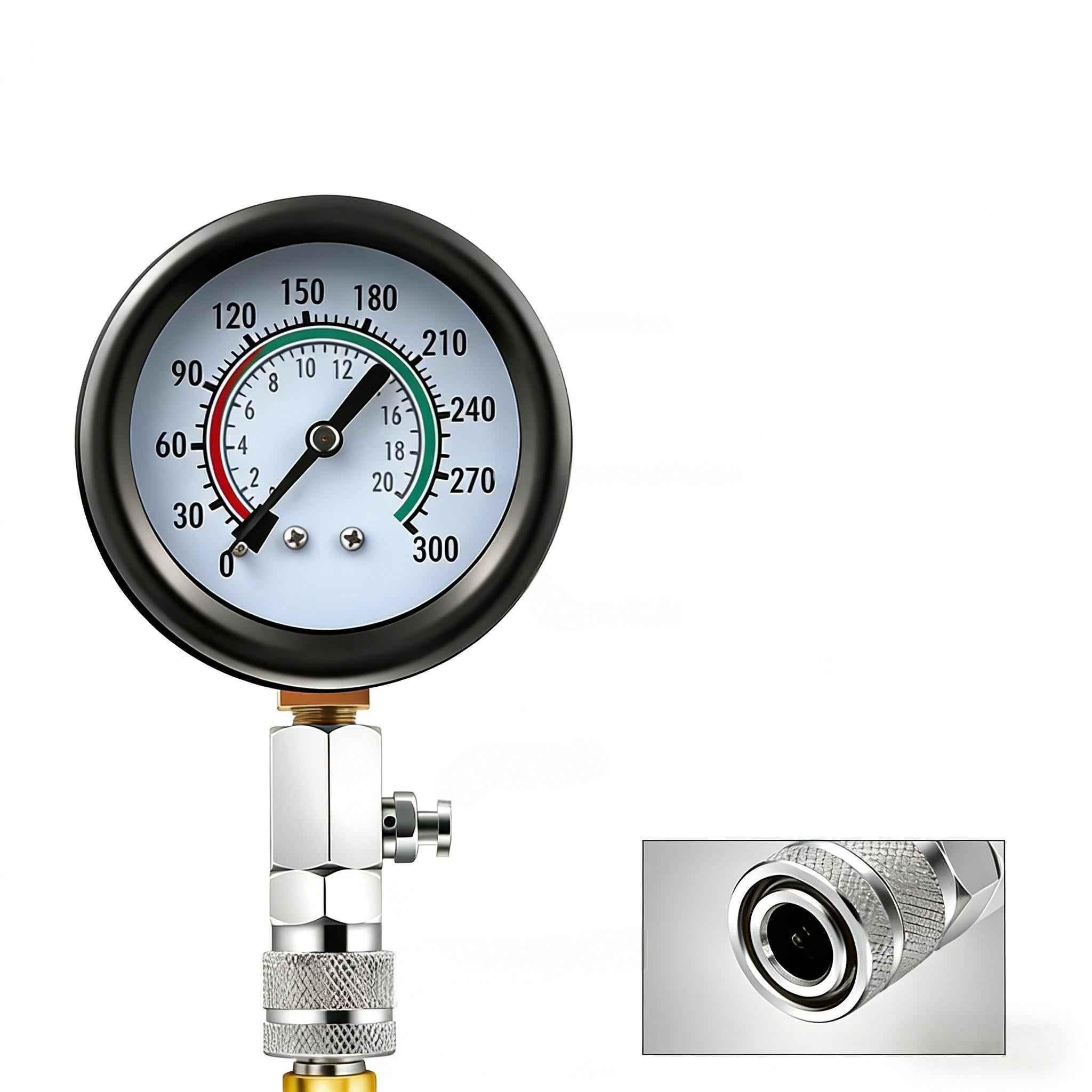 Aftermarket Cylinder Pressure Vacuum Gauge Kit for Car Truck Motorcycle Marine ATV UTV Snowmobile