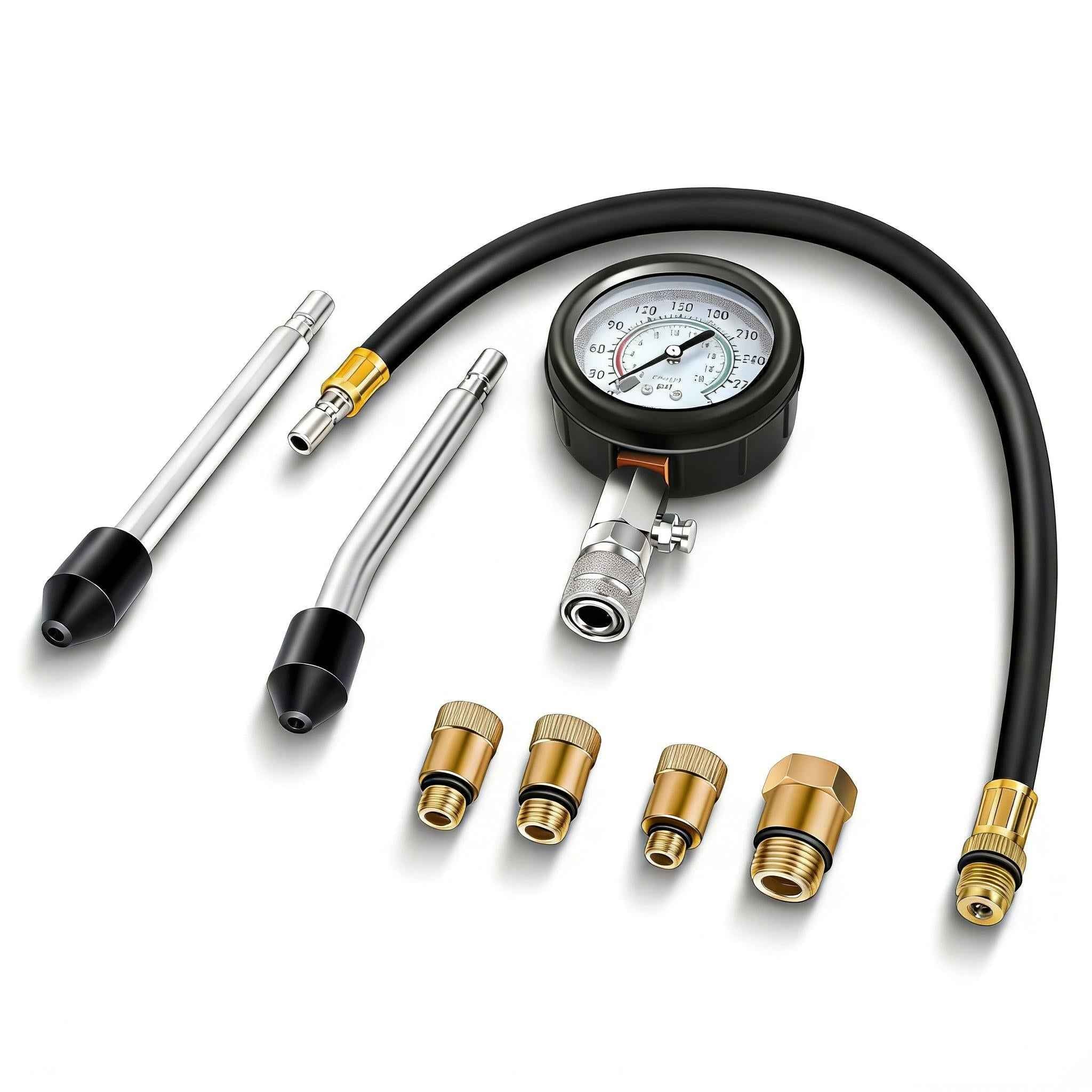 Aftermarket Cylinder Pressure Vacuum Gauge Kit for Car Truck Motorcycle Marine ATV UTV Snowmobile