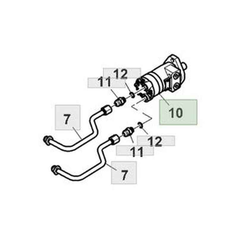 Aftermarket Hydraulic Motor 101-3988-009 for Excavator & Forklift