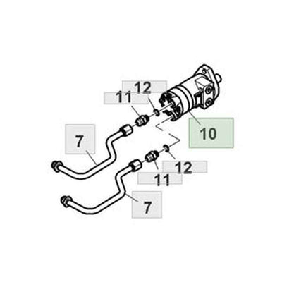 Aftermarket Hydraulic Motor 101-3988-009 for Excavator & Forklift