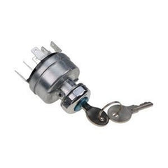 Aftermarket Pollak 31-114P Ignition Switch & 2 Keys for Truck, Bulldozer, Tractor, Excavator, Loader