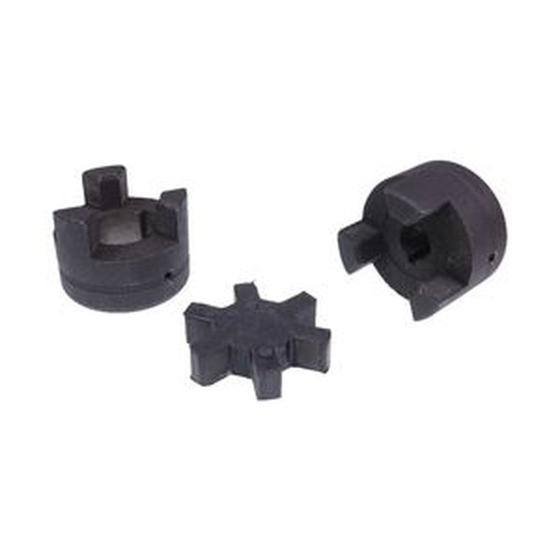 3-Piece Flexible L-Jaw Coupling Set 1/2¡å-7/8¡å Rubber Spider for Tractor