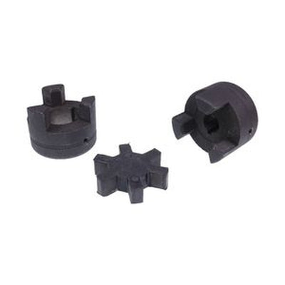 3-Piece Flexible L-Jaw Coupling Set 1/2¡å-7/8¡å Rubber Spider for Tractor
