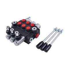 Válvula de control direccional hidráulica de 3 carretes de posventa para cargadora excavadora
