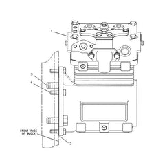 Compressor de freio a ar 1091317 para motor Caterpillar 3304 motoniveladora CAT 12H 140G 143H 16H 