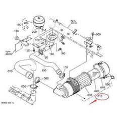 Air Cleaner Assy RD411-42200 for Kubota Excavators U45 U48 U55 KX057 KX121 KX161