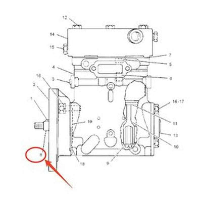 Air Compressor Crankshaft 9N-2380 for Caterpillar CAT 3408E/3412E Engines